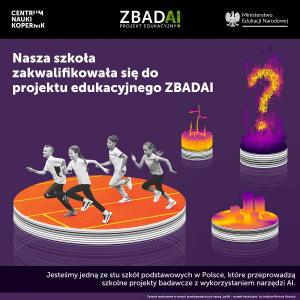 Plakat projektu ZbadAI