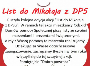 List do Mikołaja z DPS