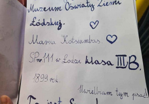 Zapisana kartka
