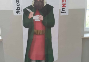 Plakaz przestawiający Jana Kochanowskiego