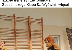 Relacja z FB szkoły - zapasy zajęcia otwarte - ćwiczenia