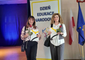 Pani Dyrektor Małgorzata Tomaszewska i p. Anna Styrcz - Jędrzejek