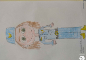 Policjantka- rysunek