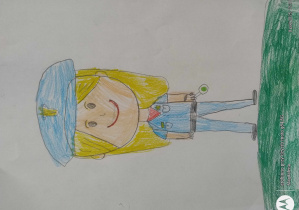 Policjantka- rysunek