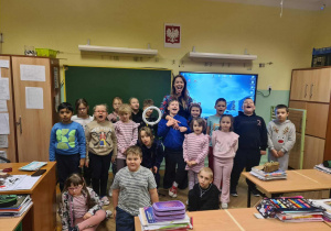 Zdjęcie grupowe uczniów klasy pierwszej