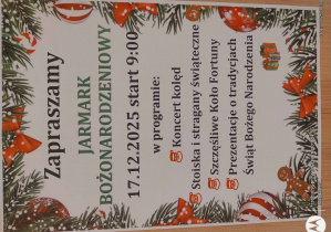 plakat reklamujacy nasz jarmark