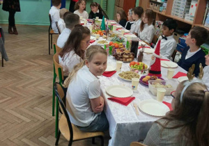 Przy świątecznym stole