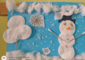 Praca plastyczna - zima