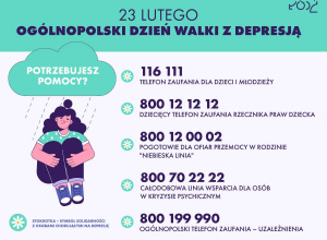 23 lutego Ogólnopolski Dzień Walki z Depresją