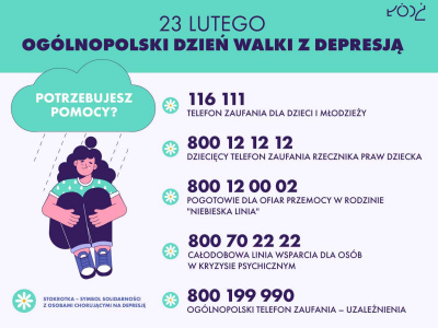 23 lutego Ogólnopolski Dzień Walki z Depresją