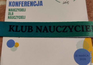 Ulotka Klubu Nauczyciela z opisem Konferencji