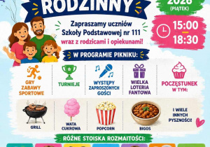 Plakat naszego pikniku szkolnego