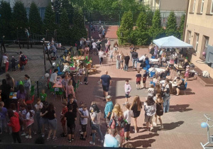 Widok na piknik z góry