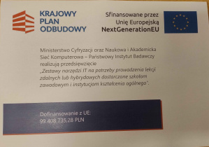 Plakat informacyjny Rządowego Programu KPO - C12L