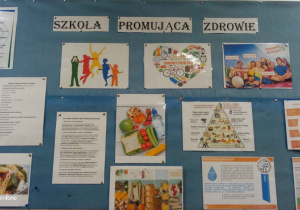 Tablica informacyjna "Szkoła promująca zdrowie"